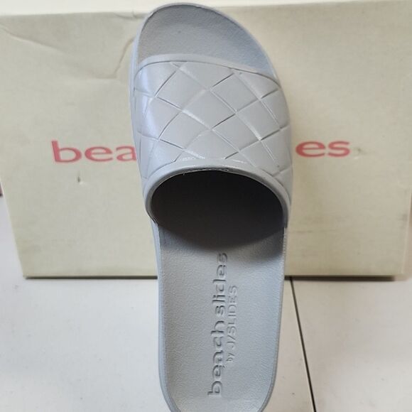 J Slides STUD 8M Grey Beach Slides New In Box - Picture 4 of 5